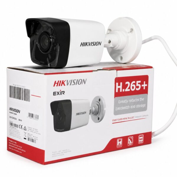 Câmera Bullet IP Hikvision 4MP Lente 2.8mm IR 30m H.265+