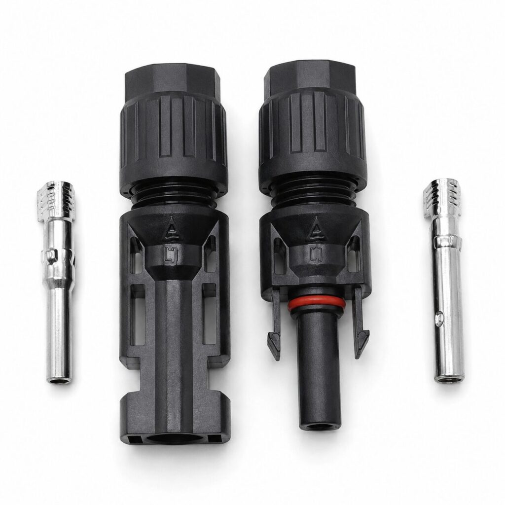 Conector MC4 Par Macho e Fêmea para Sistema Fotovoltaico