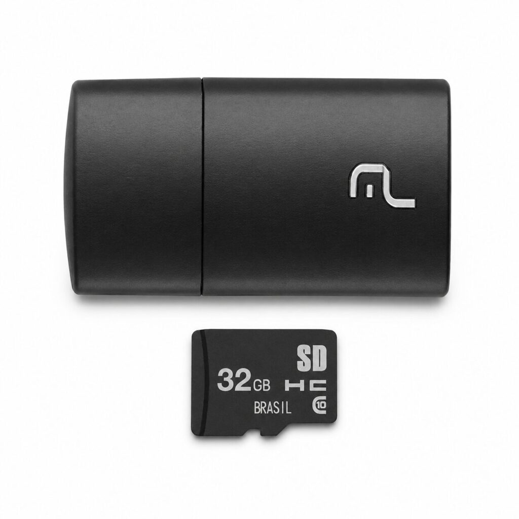 Cartão Micro SD 32GB com Adaptador USB Multilaser