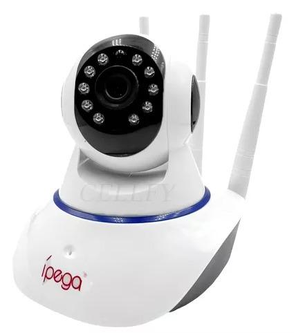 Câmera Ip Sem Fio 360° 3 Antenas Hd Wifi Visão Noturna Alarme