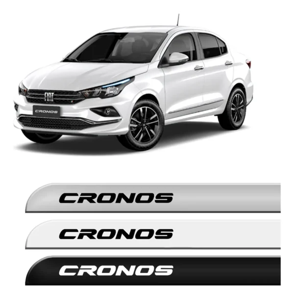 Friso Lateral de Porta Fiat Cronos Prata