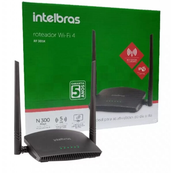 Roteador Wi-fi N 300 Mbps RF 301K Intelbras